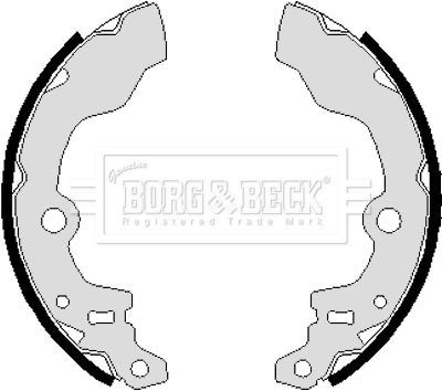 BORG & BECK Комплект тормозных колодок BBS6232